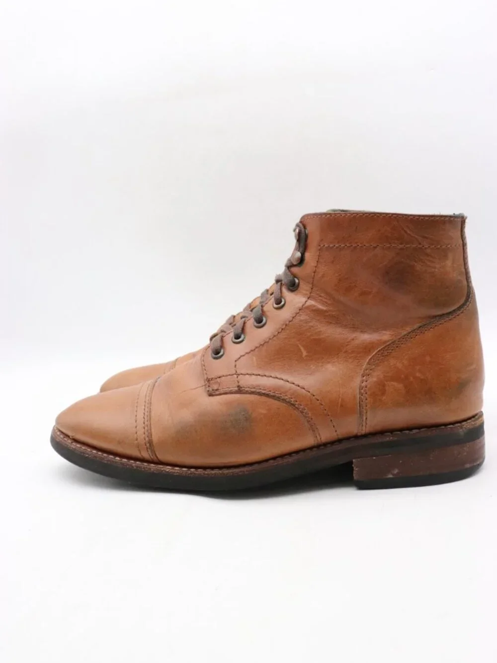 Thursday Boot Company Captain Men’s Size 9 Boots Brown Leather Lace Up Shoes